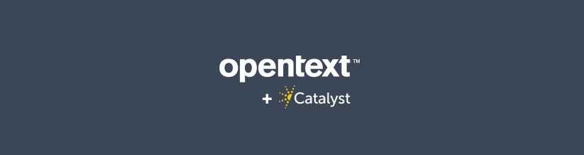 Opentext + Catalyst logo