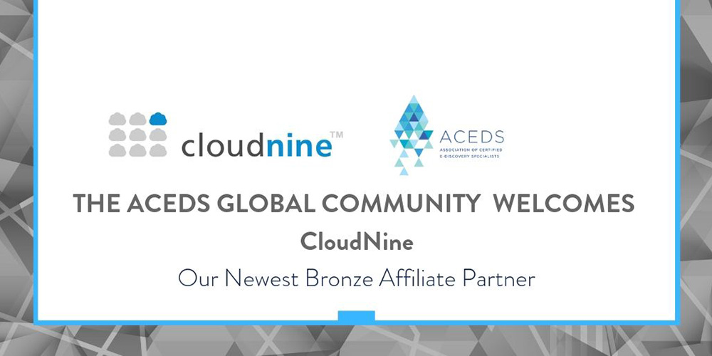 ACEDS welcomes CouldNine as newest bronze Affiliate Partner banner
