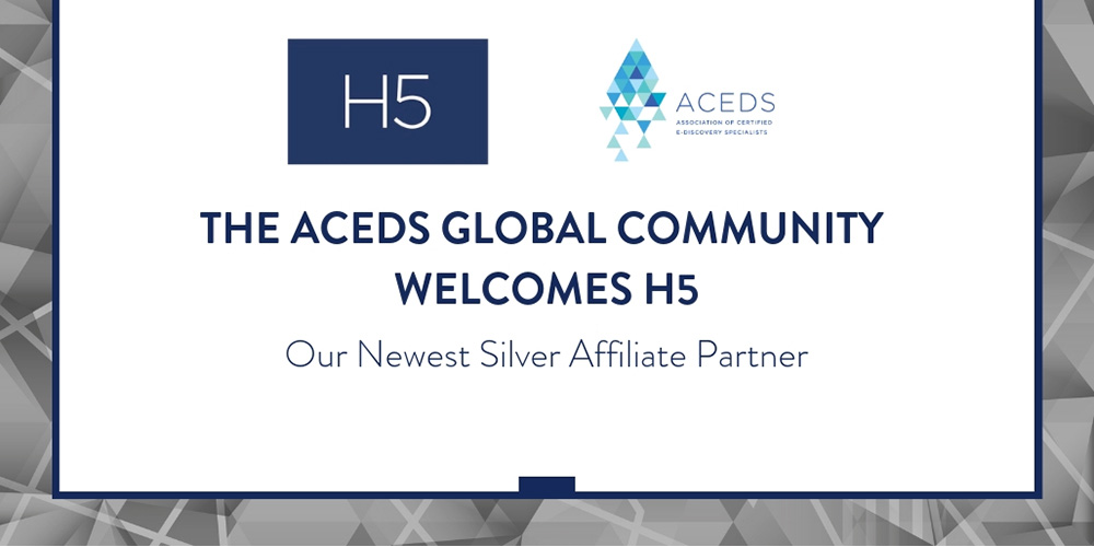 ACEDS Welcome H5 as Newest Silver Affiliate Partner Banner