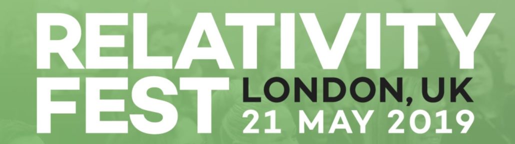 Relativity Fest, London, UK 21 May 2019