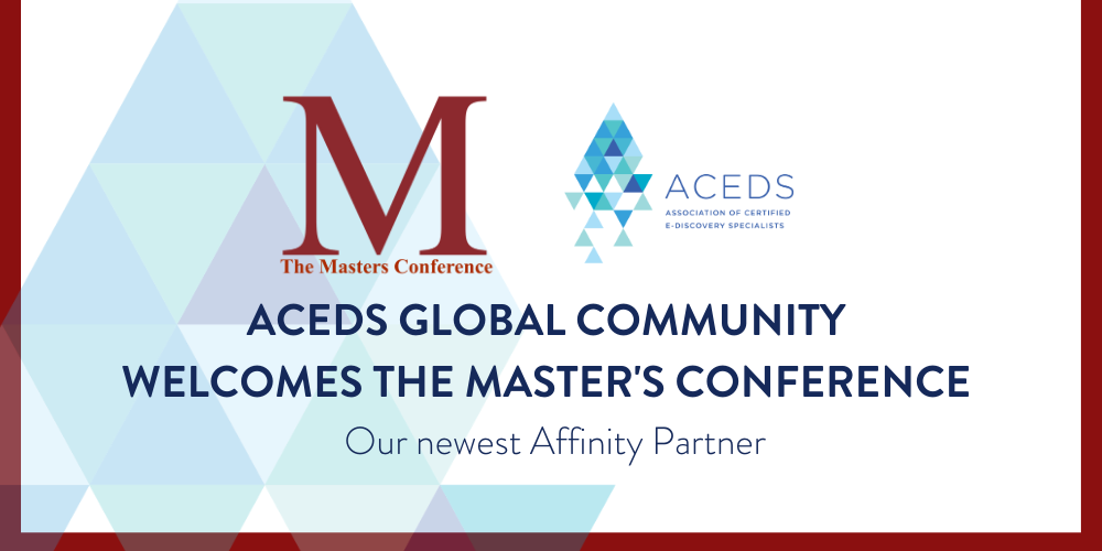 Master's Conference and ACEDS Partnership Graphic