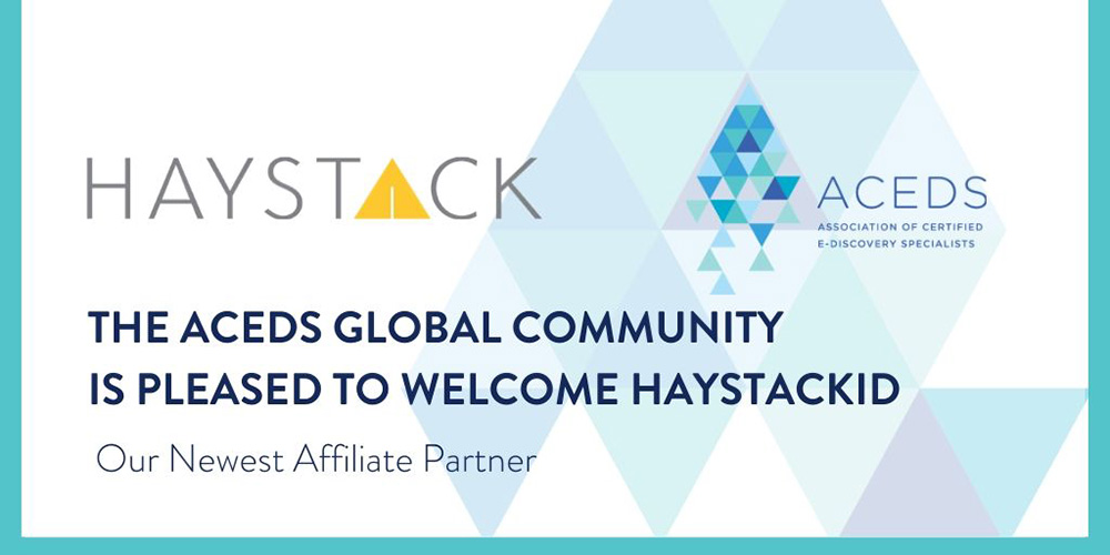 HaystackID ACEDS Partnership