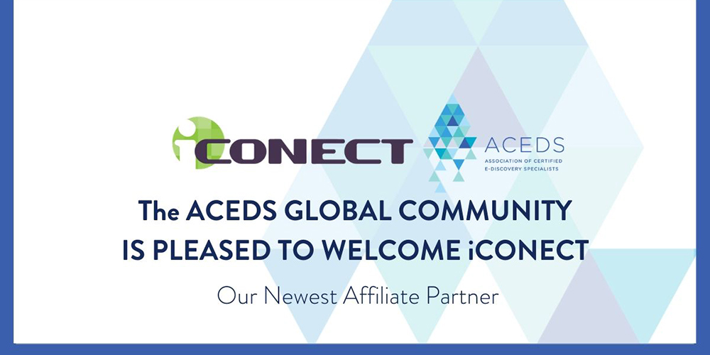 iCONECT and ACEDS Partnership