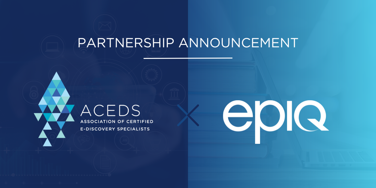 ACEDS and Epiq Partnership Announcement