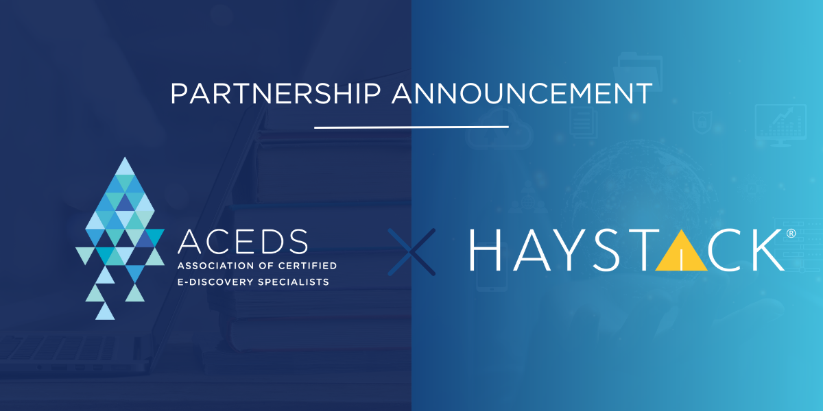 ACEDS and HaystackID Partnership Announcement