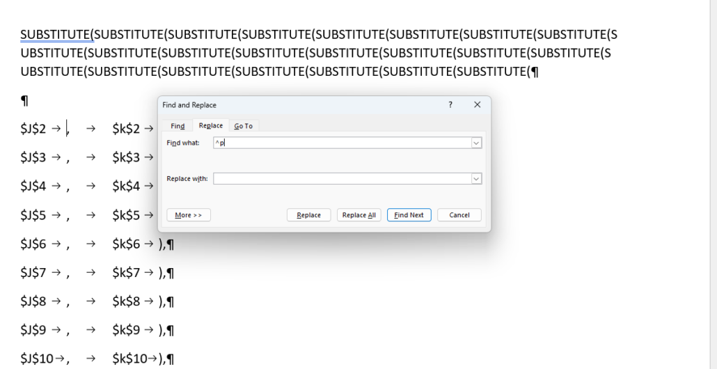 Formula to extract dates from text in cells