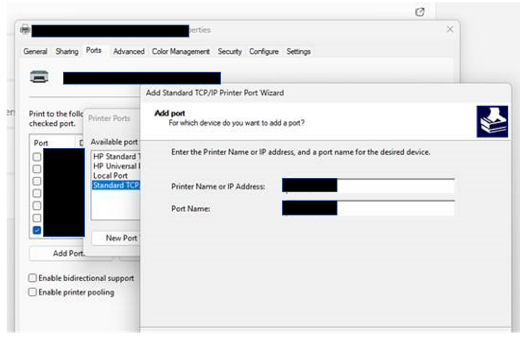 Troubleshooting Problems with a printer network connection