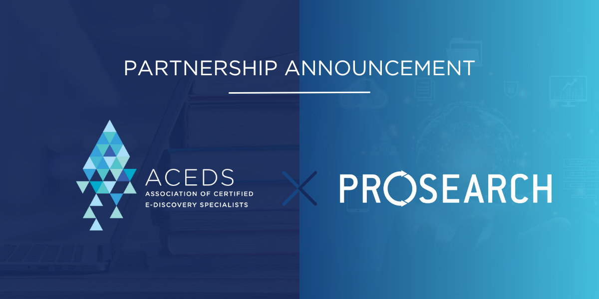 ACEDS Welcomes ProSearch into its Affiliate Partner Program