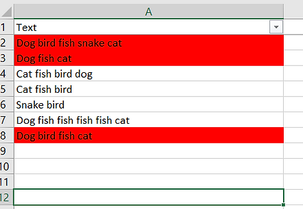 Running proximity searches in Excel 