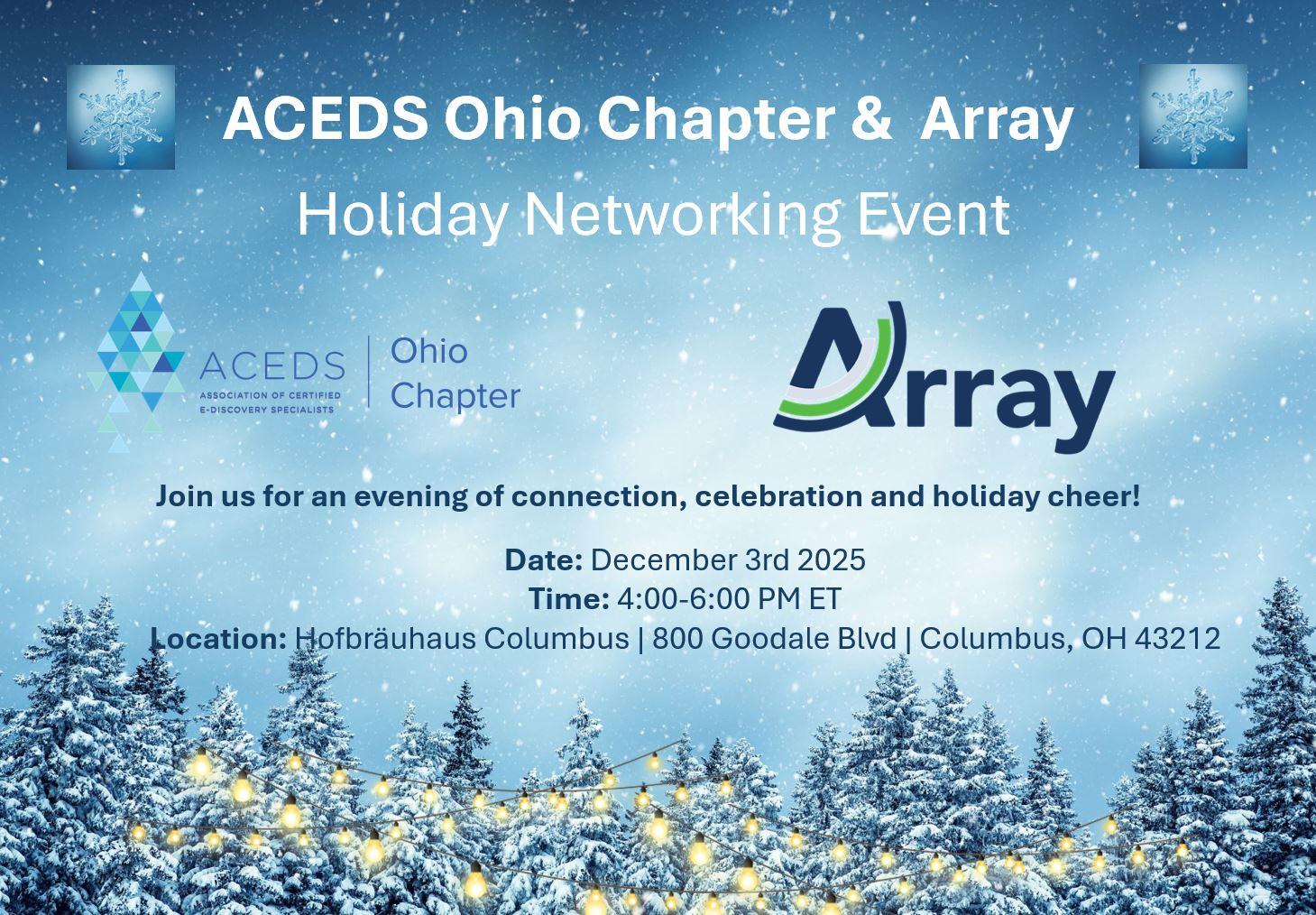 ACEDS Ohio & Array Holiday Networking Event