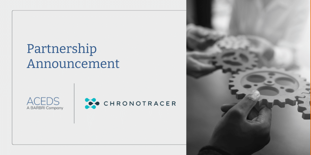 ACEDS Partnership Announcement ChronoTracer