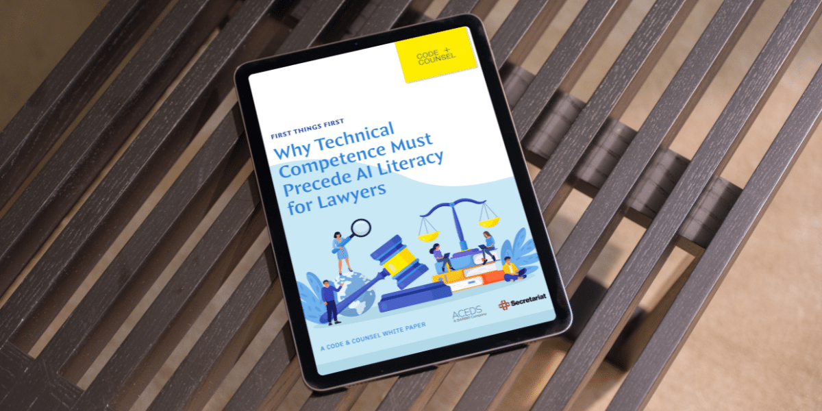 Code & Counsel Report on Tablet